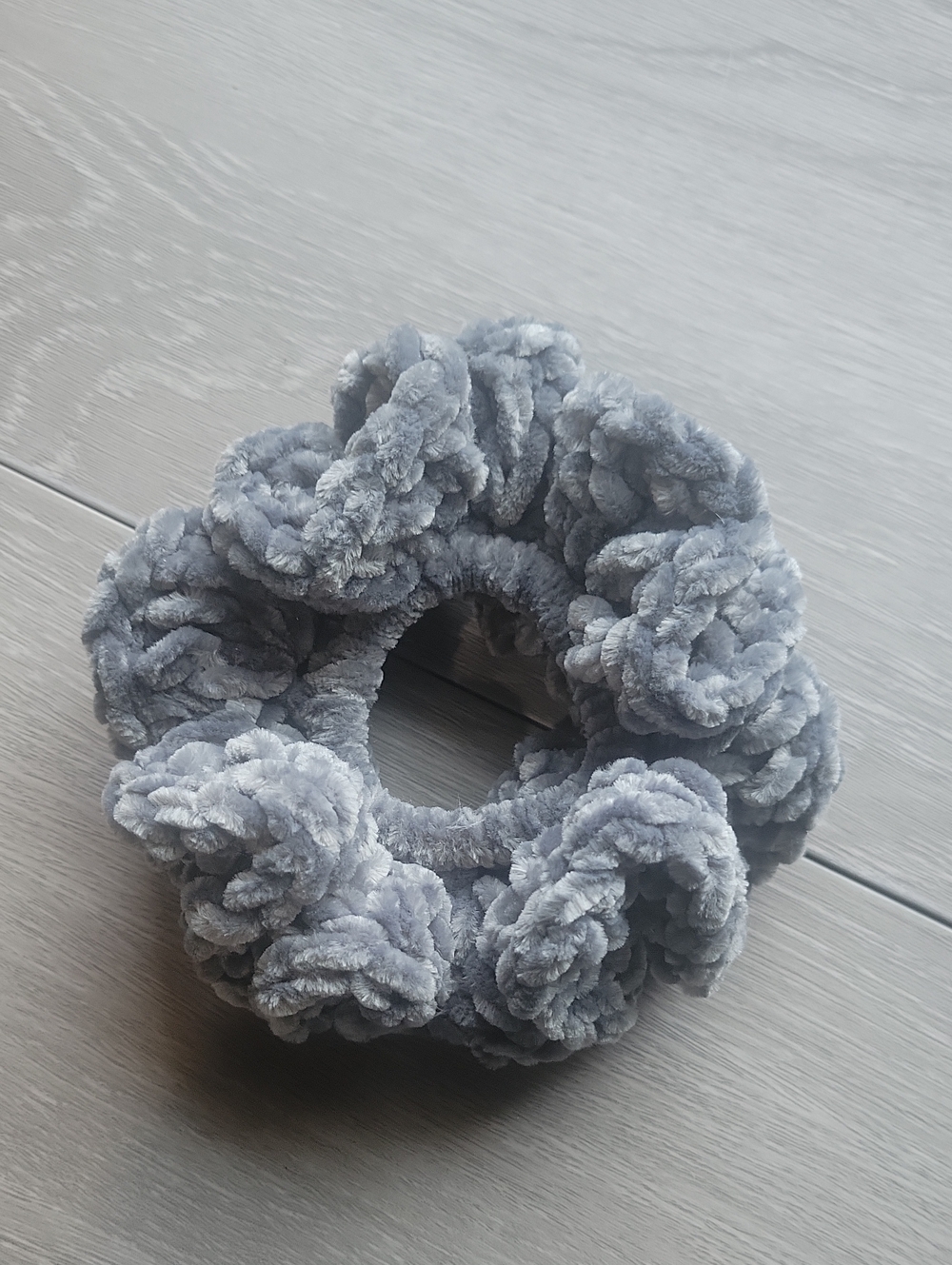 Handmade Velour Crochet Scrunchie